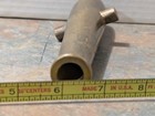 Vintage Brass Signal Cannon Barrel 6 5    2 5 Lbs