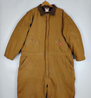 Dickies Coveralls Mens 3xl Insulated Brown Duck Canvas Quilt Lined Workwear