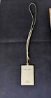 Nwt New Coach F57311 Lanyard Id Holder Badge Card Case Leather Chalk White