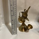 Middle Eastern Arabic Style Hand Made Dallah Bedouin Coffee Pot D  cor 3 Pc