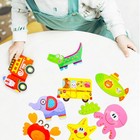 6-in-1 Wooden Animal Puzzles For Toddlers Ages 2-6     Educational Toy Gift
