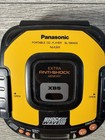 Panasonic Sl-sw405 Shockwave Sport Cd Player Yellow Xbs Vtg  tested Works 
