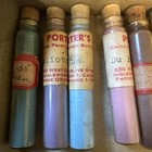 Vintage Various Brands Glass Vials Porcelain Ceramic China Powder Paint 