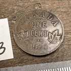 1920 Canada Small One Cent - Nice Circulated Coin - Small Penny - Free Ship