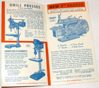 Vtg 1940 Ny World s Fair Atlas Machine Tool Advertising Brochure  Lathes drills 
