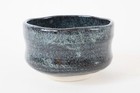 Mino Ware Japanese Pottery Tea Ceremony Matcha Bowl Blue Gray Made In Japan