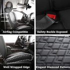 Chevy Silverado Seat Covers leather Seat Covers For Gmc Sierra custom Fit
