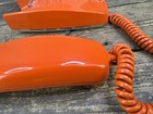 Vintage Itt Trendline Orange Telephone Phone Excellent Condition With Box