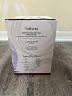 Now Solutions Ultrasonic Glass Swirl Usb Oil Diffuser Purple charcoal