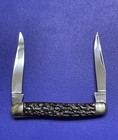 Vintage Winchester Muskrat 1 Of 1000  Beautiful Jigged Bone Handle  2 Blade