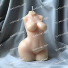 Curvy Female Mold For Body Statue 4inch-10cm Goddess Candle Silicone Mould Soft