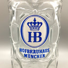 Hb Hofbrauhaus Munchen German - 1 Liter - Dimpled Glass Beer Mug Stein Beast Euc