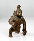 Antique Indian Bronze Figurine Of Child Krishna 19th Century