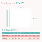100pc Acid Free Clear Picture Sleeves 8x10 Art Print Photo Storage Bags