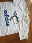 Vintage 70s Adidas Walt Disney Goofy Tennis T Shirt Boys Size Medium Usa