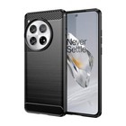 For Oneplus 12 Phone Case  Shockproof  Scratch Resistant Carbon Fiber Black