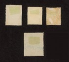 Gwalior State India 1925-1935 Four Revenue Stamps Type 53
