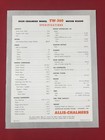 Allis-chalmers     Advertising Brochure Tw360 Motor Wagon 1956