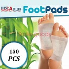 150pcs Premium Detox Foot Pads Organic Herbal Cleansing Patches With Box Gifts