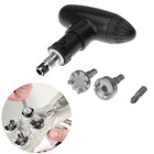 1 Set Golf Spike Ratchet Handle Wrench Tool Bits Golf Remover For Shoe Cleats