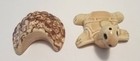 Salt   Pepper Shakers Turtle And Shell Vintage Shell Removable Old Ceramic