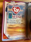 1999 Mcdonald   s Ty Beanie Baby    the End    Bear     New In Box  sealed 