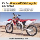 Oil Pump Driven Gear 20t For Honda Crf450r x Trx450er r 15133-meb-670