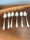 Lunt William   Mary Sterling Silver Demitasse Spoons Set Of 6 No Monograms 4 3 8