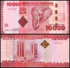 Tanzania 10 000 Shillings Banknote  2020 Nd  P-44c  Unc Usa Seller  10 Notes