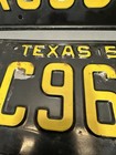 1956 Texas License Plates Matching Pair Rc 9666 Yom Dmv Verified Clear