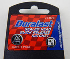 Duralast 73-879 Ratchet 3 8  Drive 72 Tooth Sealed Head Quick Release 8  New