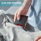 Men s Slim Bifold Carbon Fiber Wallet Rfid Blocking Money Clip Gift Minimalist