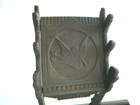 Antique Eastlake Victorian Cast Iron Inkwell Hotel Inkstand With Pen Holders