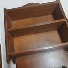 Antique Vintage 2 Drawer Spice Cabinet Box Cupboard Apothecary 16   tall9 x3 deep