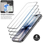  4 Pack  Full Cover Tempered Glass Screen Protector For Iphone 17  17 Series