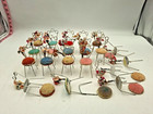 Vtg Japanese Doll House Pincushion Chairs Lot Of 14 - 6 Extra For Repair