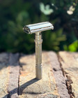 Vintage Gillette Slim Adjustable K3 1965 Double Edge Safety Razor 1-9