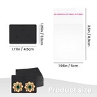 Yuntop Earring Display Set - 100 Pcs Cards With 100 Inches  Black 