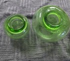 Vintage Southern Living  Green Bubble Glass Tea Light Votive Candle Holder