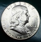 1963-p Franklin Half Dollar 90  Silver Gem Bu Frosty White Coin-you Grade
