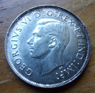 1937 Canada Silver Half Dollar Better Grade George V Fifty Cents