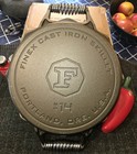 Finex 14  Cast Iron Skillet W  Double Cooling Handles And Easy Release Surface