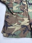 Military Field Jacket Mens Large Short Woodland Camouflage Cold Weather Hooded