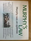 Murphy   s Law Poster 35    X 23    Vintage Original Poster