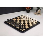 3 1  Pro Staunton Black   Ivory Painted Weighted Wooden Chess Set - Chess Pieces
