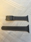 Mtozon Leather Bands For Apple Watch Black With Black Buckle Nib 49 46 45 44 Mm