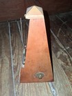 Vtg Handsome Metronome Seth Thomas Wooden De Maelzel Walnut E873-006 Works Great