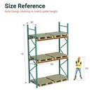 96  Teardrop Pallet Rack Beam 1pc    Heavy Duty Warehouse Storage Shelving Support
