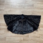 Edwardian Gothic Witchy Black Crushed Velvet Vintage Victorian Capelet Cape