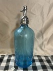 Seltzer Bottle Blue Blank Bottle Davis Beverage Top  1182 